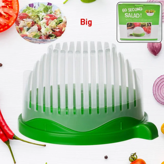60 Seconds Salad Cutter Bowl – Quick Vegetable & Fruit Slicer | Quickslice