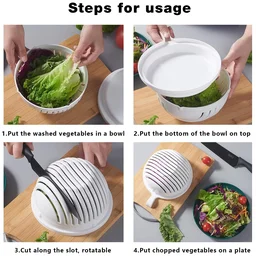 60 Seconds Salad Cutter Bowl – Quick Vegetable & Fruit Slicer | Quickslice