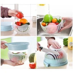 60 Seconds Salad Cutter Bowl – Quick Vegetable & Fruit Slicer | Quickslice