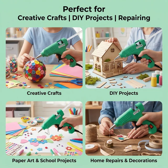 60 Watt Hot Melt Glue Gun – Versatile Crafts & DIY Tool