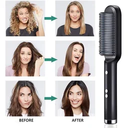 ediscountshops.com 6168 Hqt-909B Hair Straightener Used While Massaging Hair Scalps And Head.