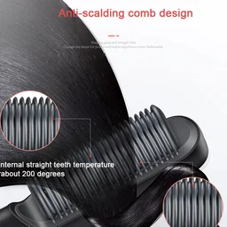 ediscountshops.com 6168 Hqt-909B Hair Straightener Used While Massaging Hair Scalps And Head.