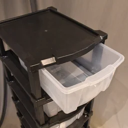 6-Layer Plastic Drawer Storage Cabinet – Transparent & Modular