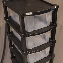 6-Layer Plastic Drawer Storage Cabinet – Transparent & Modular