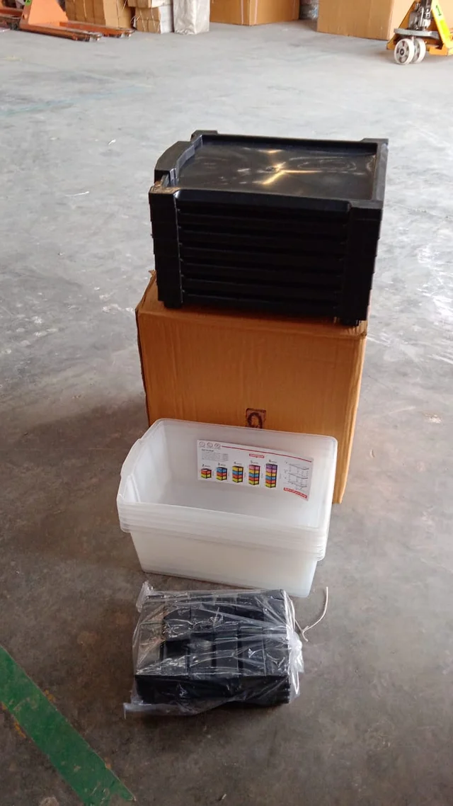 6-Layer Plastic Drawer Storage Cabinet – Transparent & Modular