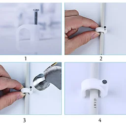 6MM Cable Clips – 100 Pc Wire Organizer for Walls | GlimmerHome