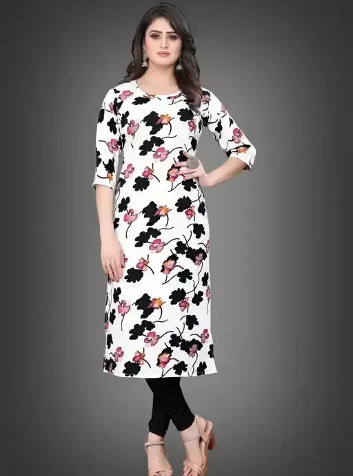 Women's Crepe straight Kurti Mo - M