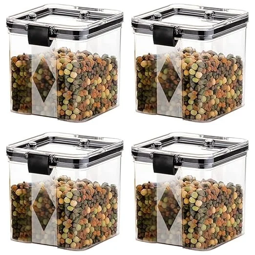GOLWYN AirTight Kitchen Storage Container Set, Kitchen containers set , Kitchen Accessories Items For Storage Organizer( 700ml , 4 pcs , Multi-Colour ) An