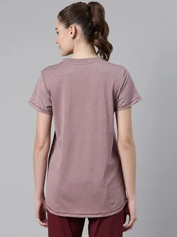 Enamor Womens Athleisure A306-Dry Fit with Antimicrobial & Sweat Wicking Crew Neck Short Sleeve Breathe Active Wear T-Shirt An - XXL