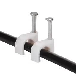 8mm Nail Cable Clips Set – Durable Plastic Wire Holders