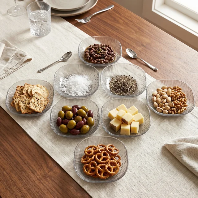 9 in 1 Snack Serving Plates – Multipurpose Organizer for Parties