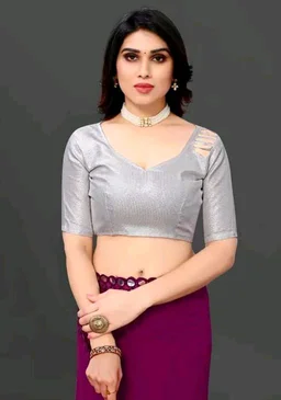 NEW FENCY GEORGETTE CUT WORK SAREE MO 0.13 - Free Size