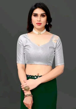 NEW FENCY GEORGETTE CUT WORK SAREE MO 0.9 - Free Size