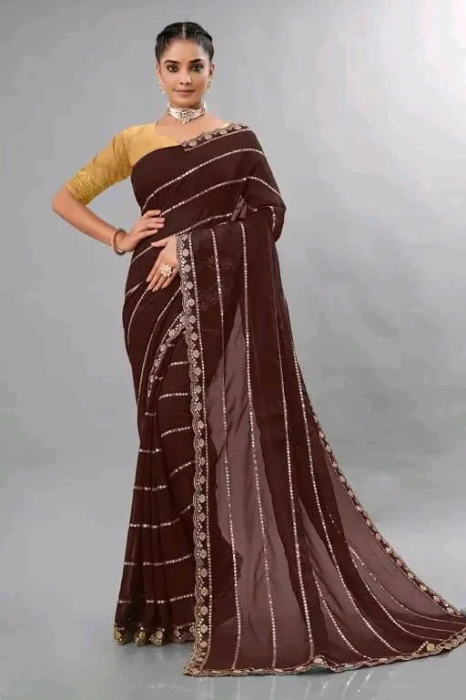 Aaryahi Gorgeous Georgette Women's SareesVol 14 Mo 0.1 - Free Size
