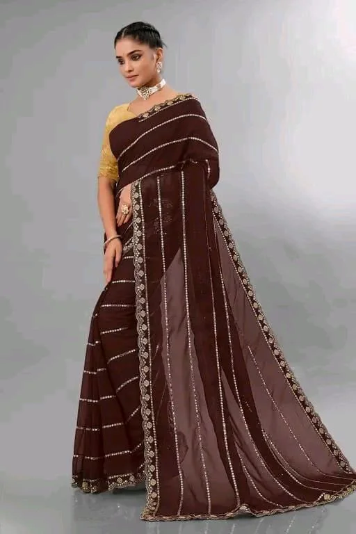 Aaryahi Gorgeous Georgette Women's SareesVol 14 Mo 0.1 - Free Size