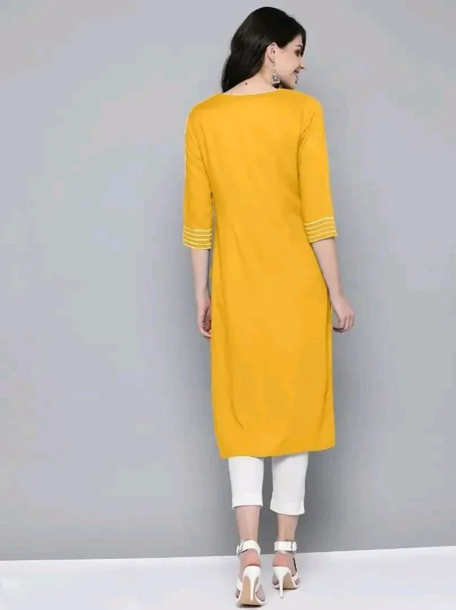 Fancy Rayon Kurti for Women Good 0.1 - M