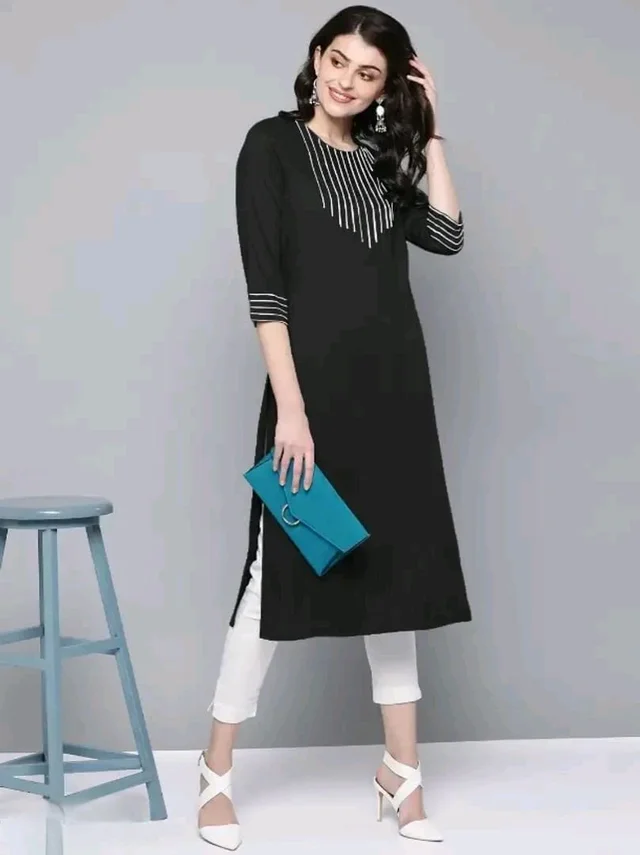 Fancy Rayon Kurti for Women Good 0.192 - L
