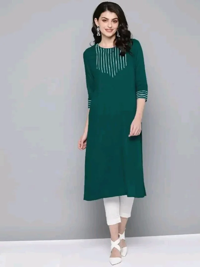 Fancy Rayon Kurti for Women Good 0.3 - L