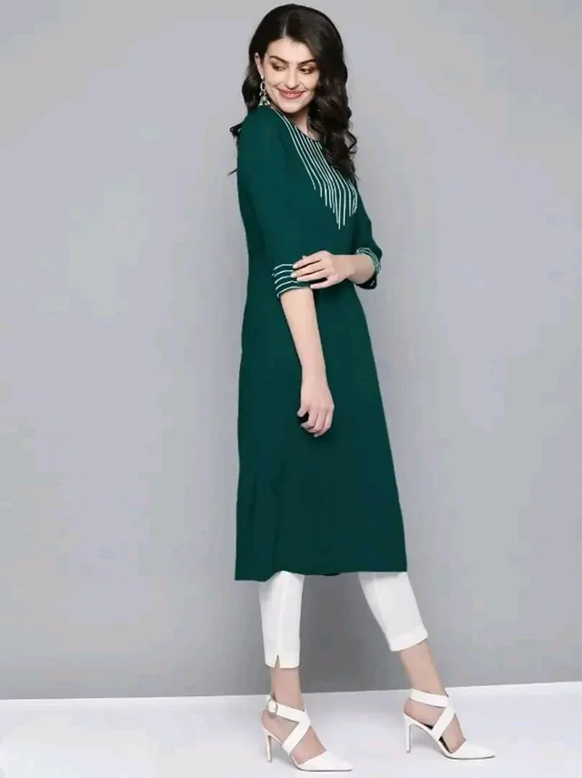 Fancy Rayon Kurti for Women Good 0.3 - L
