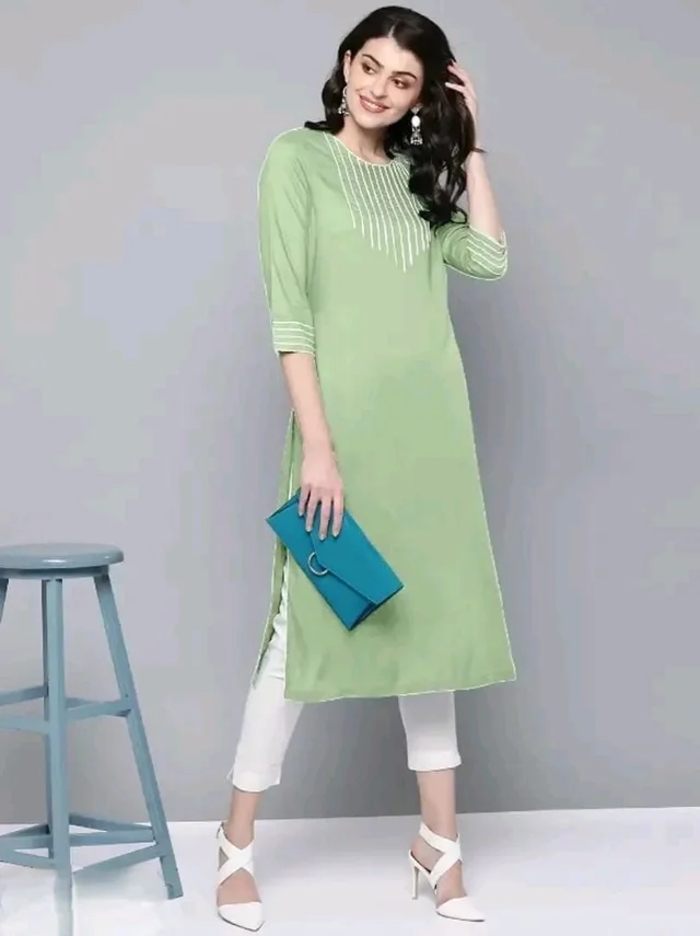 Fancy Rayon Kurti for Women Good 0.7 - S