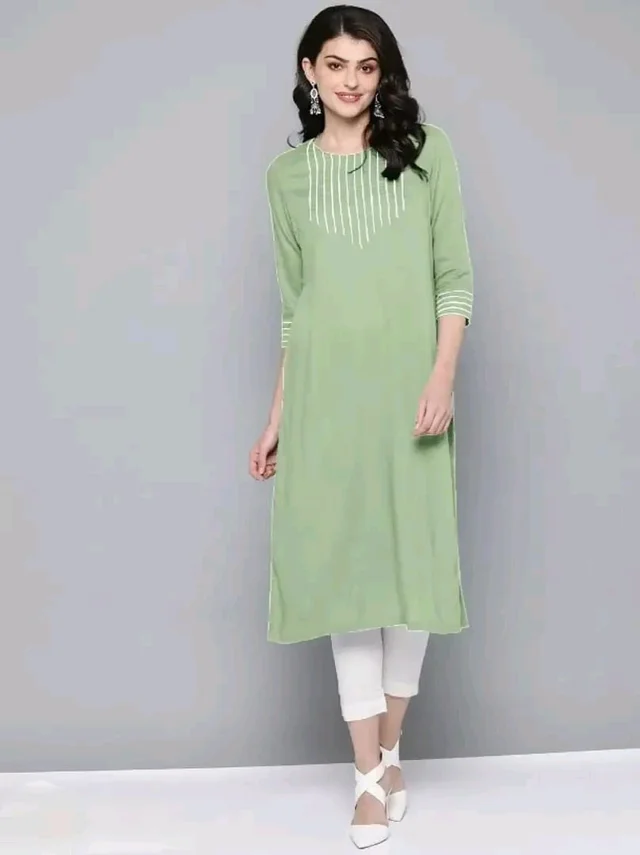 Fancy Rayon Kurti for Women Good 0.7 - M