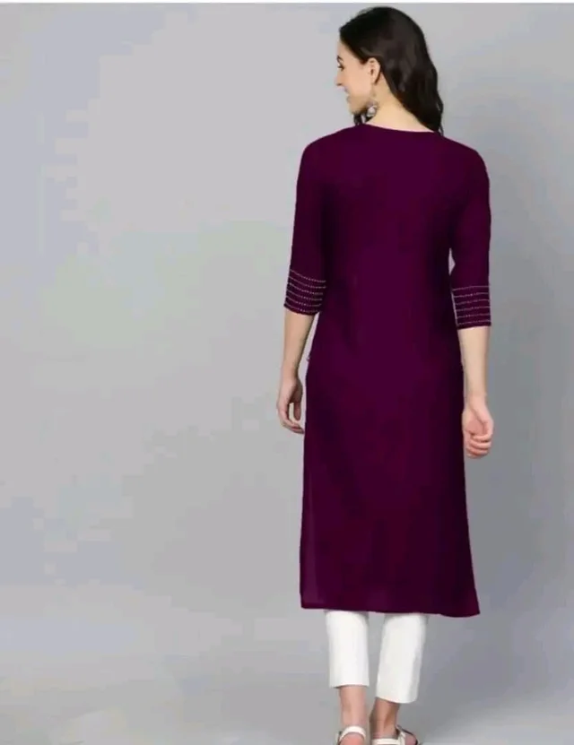Trendy Rayon Kurti for Women good 0.7 - S