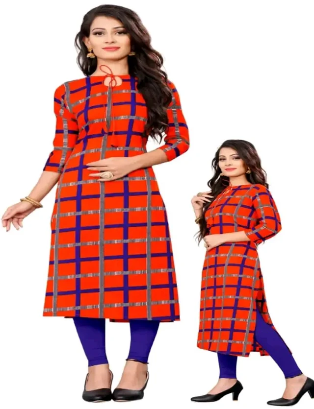 Olive Crepe Printed Kurtas For Women Good 0.2 - XL