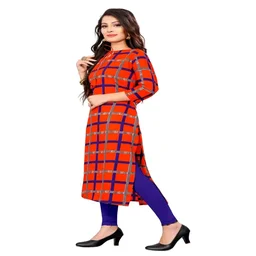 Olive Crepe Printed Kurtas For Women Good 0.2 - 4XL