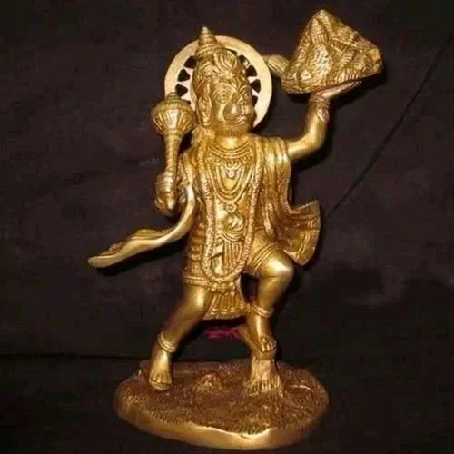 HOLYMONT99 Pure Brass Pawansut Hanuman Murti All Size Available - Small