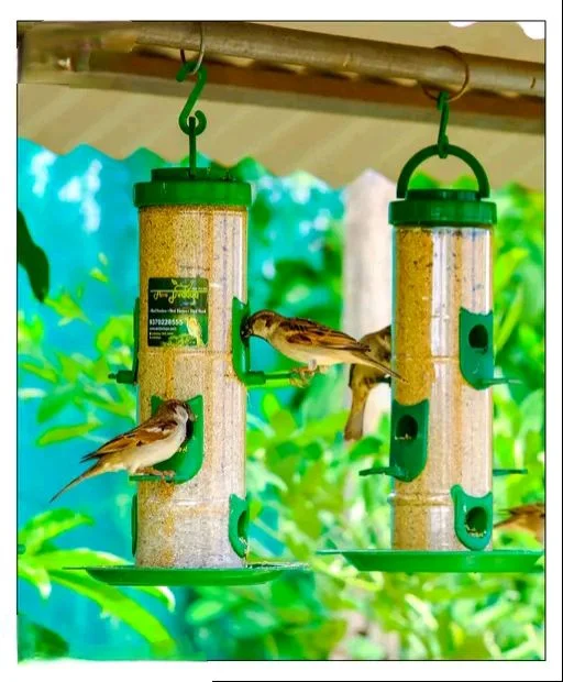 Trendy Bird Feeders 2 Pieces Green