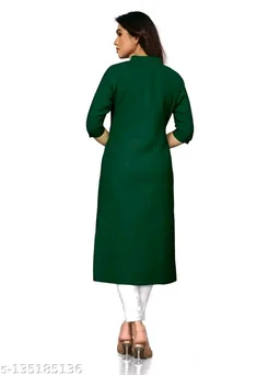 Stylish Cotton Blend Kurti For Women Mo 0.1 - L