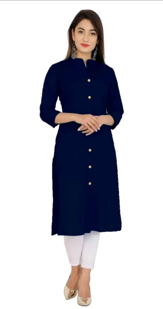 Stylish Cotton Blend Kurti For Women Mo 0.5 - M