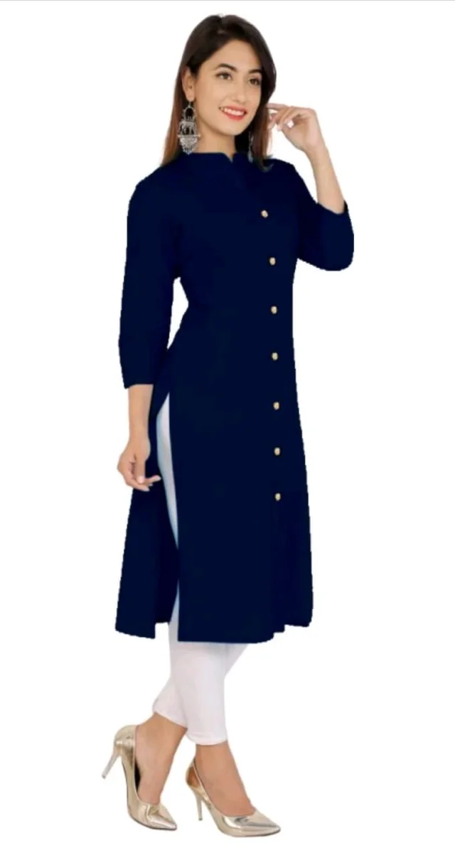 Stylish Cotton Blend Kurti For Women Mo 0.5 - XL