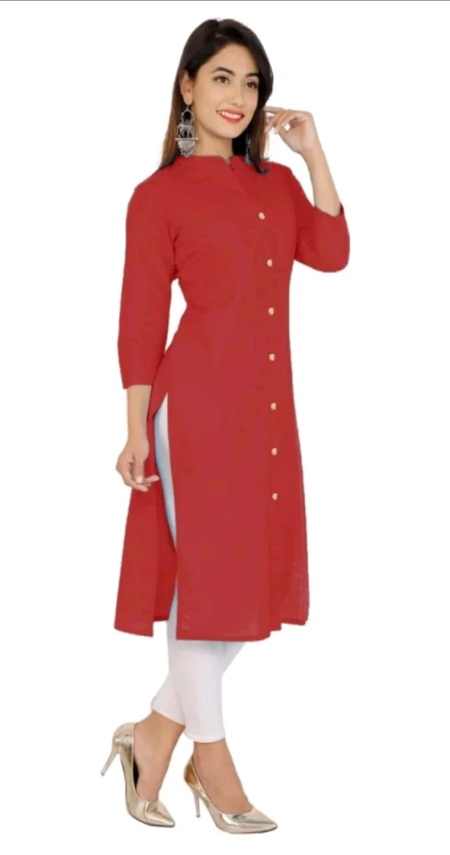 Stylish Cotton Blend Kurti For Women Mo 0.6 - XL
