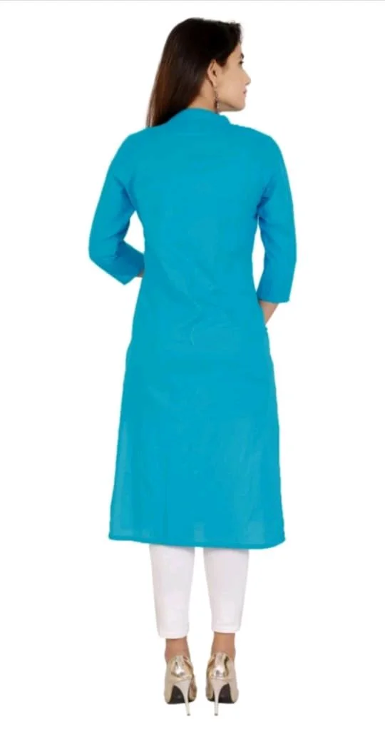 Stylish Cotton Blend Kurti For Women - M