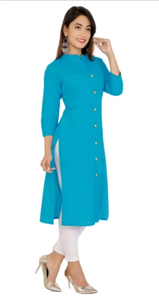 Stylish Cotton Blend Kurti For Women - XXL