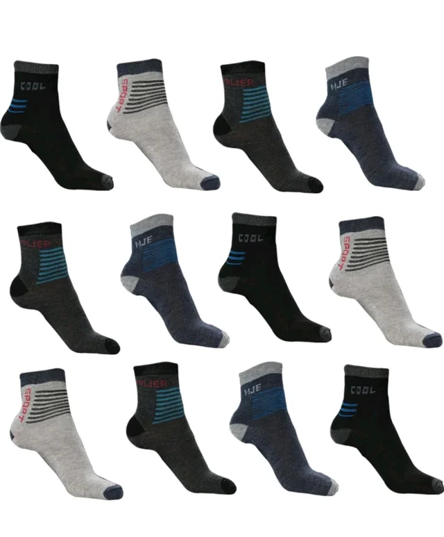 Men Ankle Length, Mid-Calf/Crew SP Cotton 