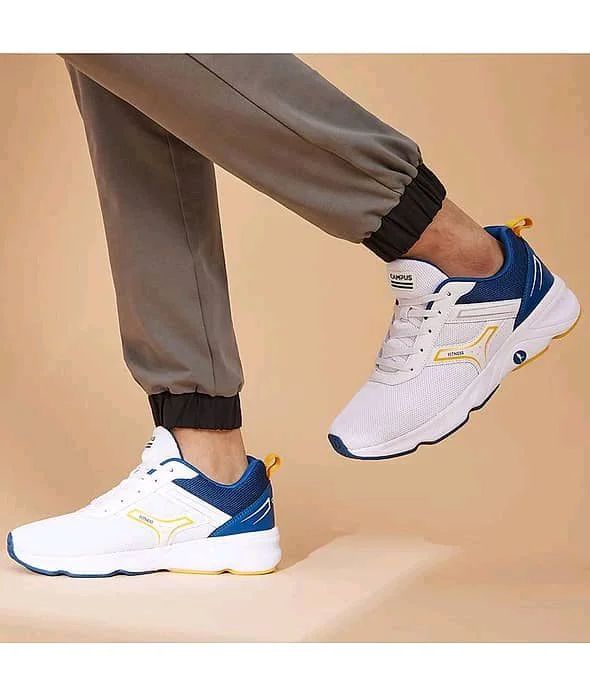 Campus HURRICANE White Men's Sports Running Shoes - 7