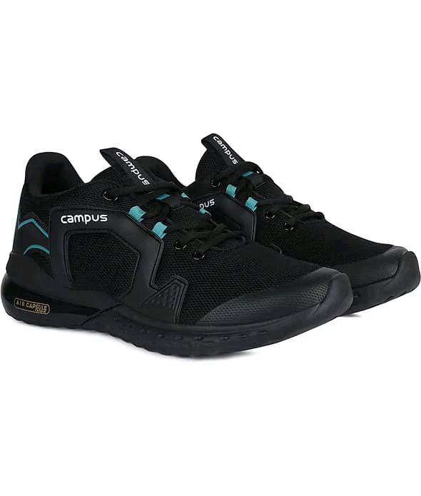 Campus SD PATRIK PRO Black Men's Sports Running Shoes
