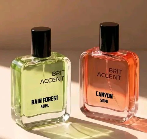 BRIT ACCENT Combo Pack Of 2|Rain-Forest-Canyon|Parfum|Long-Lasting|Specially Currated| Eau de Toilette - 100 ml (For Men & Women)
