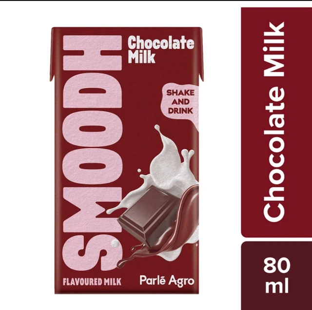 Parle Agro Smoodh Chocolate Flavoured Milk 80 ml (Tetra Pak)
