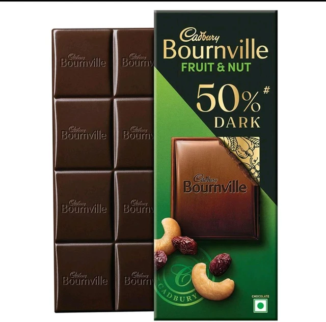 Cadbury Bournville Fruit & Nut 50% Dark Chocolate 75 g