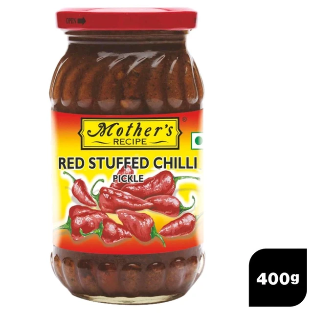 Mother's Recipe Stuffed Red Chilli Pickle 400 g