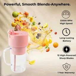 Portable USB Juicer – 420ml Rechargeable Blender