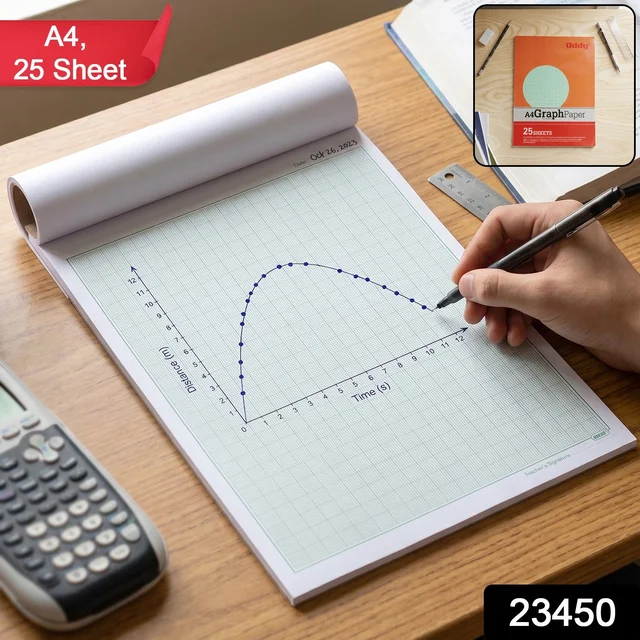 A4 Graph Paper Pad – Precise 1mm Square Grid for Technical & Academic Use