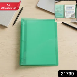 A4 Size Transparent Ring Binder Folder – Durable for Document Organization