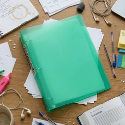 A4 Size Transparent Ring Binder Folder – Durable for Document Organization