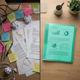 A4 Size Transparent Ring Binder Folder – Durable for Document Organization