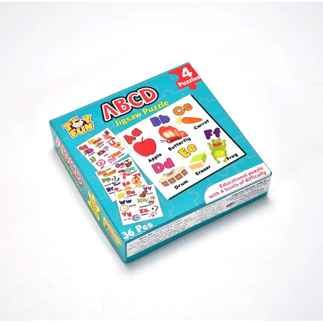 ABC Jigsaw Puzzle – 4 Pack Educational Toy for Kids | Puzzlica