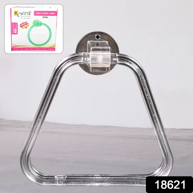 ABS Towel Ring Holder – Unbreakable Square Wall Mount | BathNova